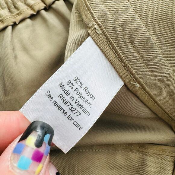 Nine West Khaki Cargo Dress Pants Women’s Size L - Picture 7 of 8